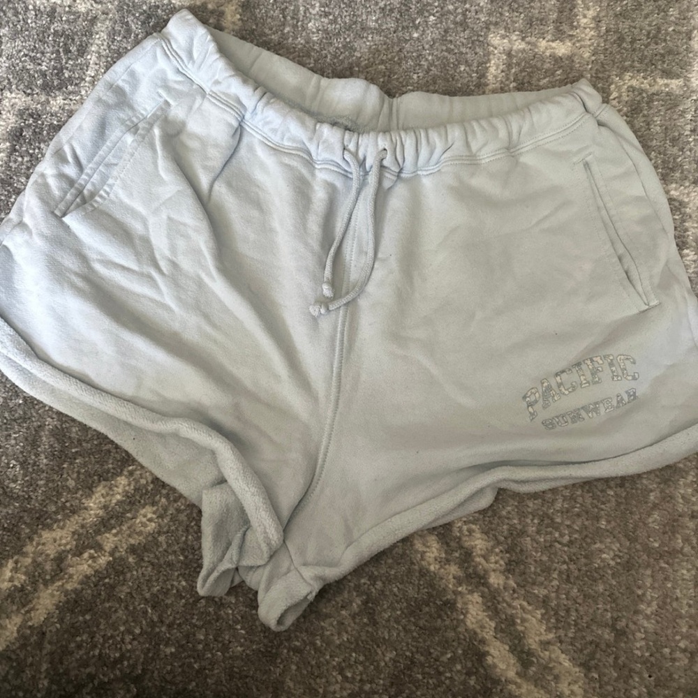 PacSun Light Blue Fleece Shorts